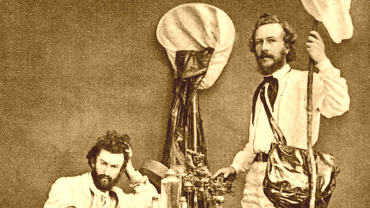 Ernst Haeckel und Nikolai Miklucho-Maclay in den 1860ern. - Foto Sammlung Hoßfeld